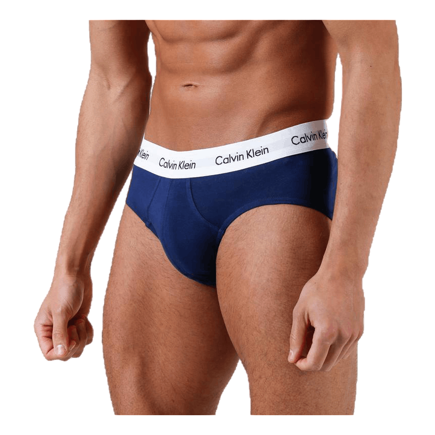 Calvin Klein Men's Cotton Stretch Hip Brief 3‑Pack White