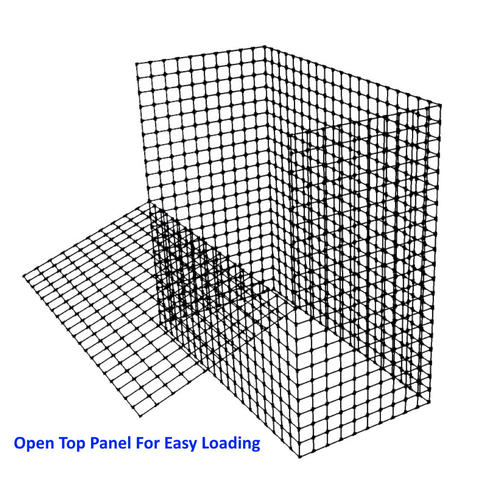 Heavy-Duty 500L Wire Mesh Garden Compost Bin Green Foldable