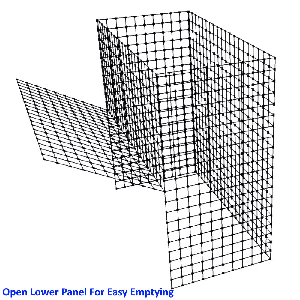 Heavy-Duty 500L Wire Mesh Garden Compost Bin Green Foldable