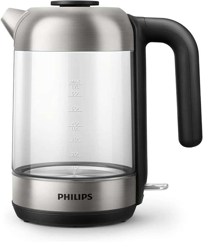 Philips 1.7L Glass Electric Kettle with LED Indicator