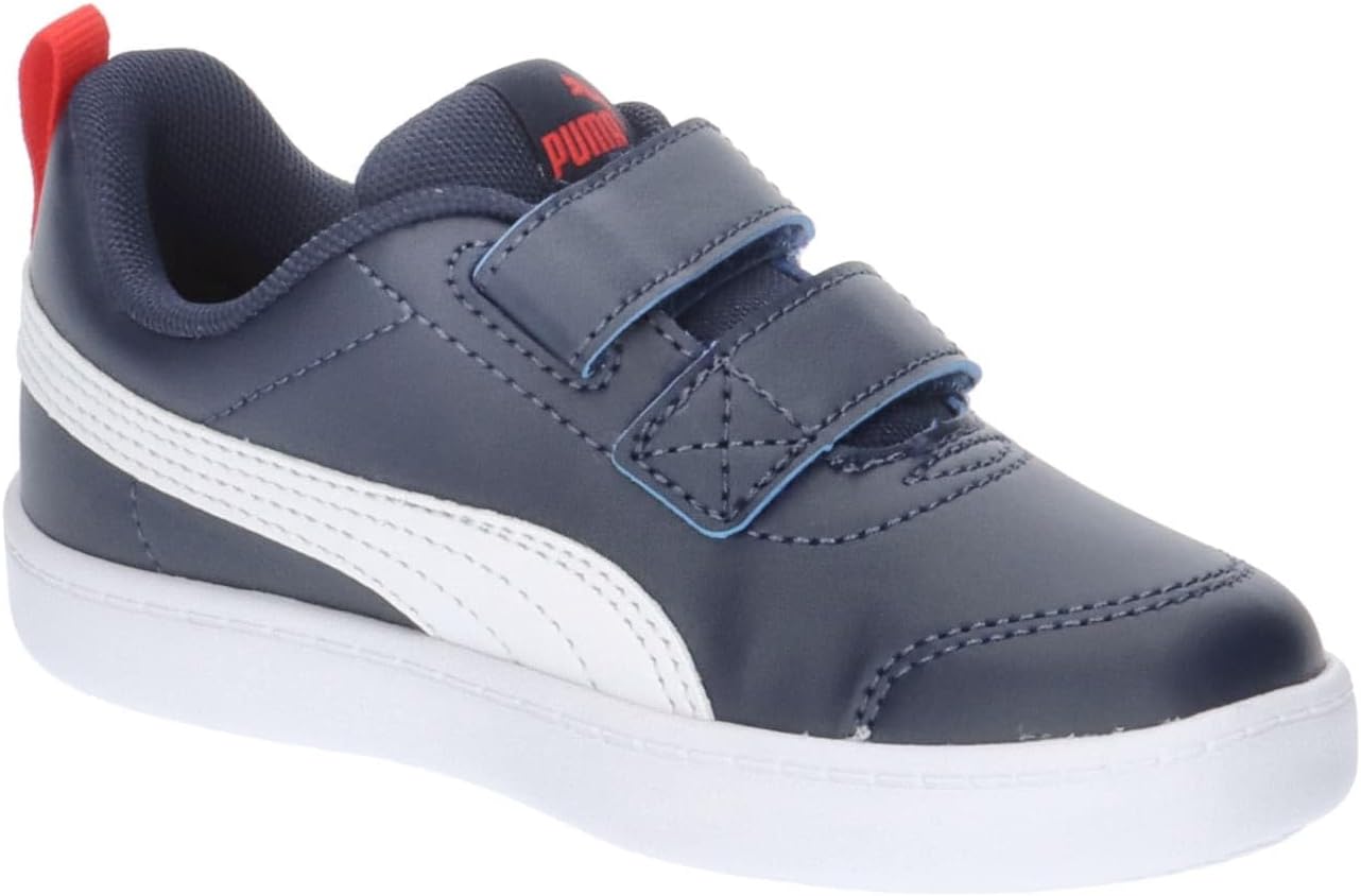 Puma Courtflex v2 V PS Unisex Kids' Sneakers - Comfortable Hook-and-Loop Closure