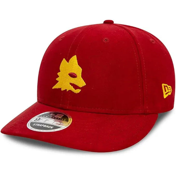 AS Roma Unisex Black Suede 9FIFTY Low Profile Baseball Cap - Gomix Brands Outlet