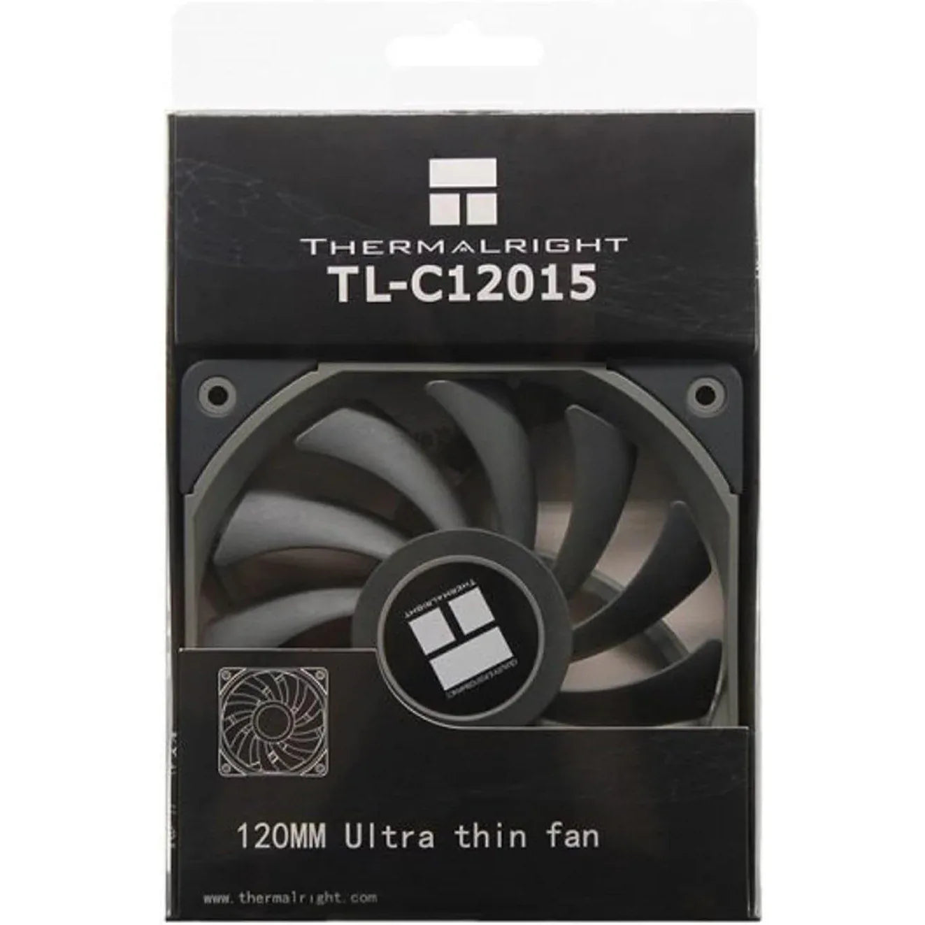 Thermalright TL-C12015 12cm Square Fan, 15mm Thin, 52CFM, 24dBA Black - Gomix Brands Outlet