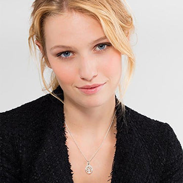 Sterling Silver Tree of Life Pendant Charm Necklace for Women