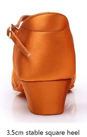 ReadJade KID's Satin Latin Dance Shoes with Adjustable Buckle - Gomix Brands Outlet