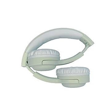 Merlin Almond Green Wired Over-Ear Headphones for Kids - Volume Limited