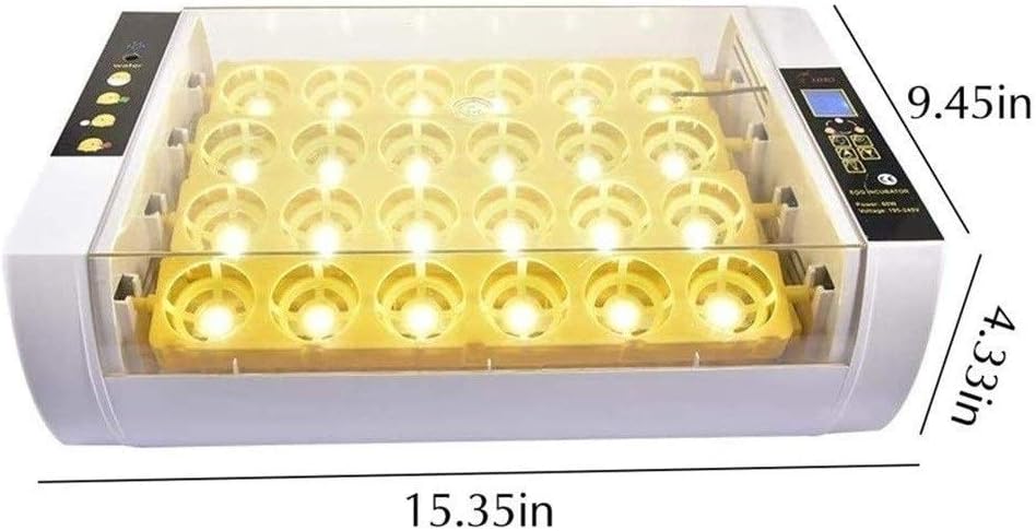 Smart Digital Egg Incubator: Automatic Turning, Temperature Control, LED Candler