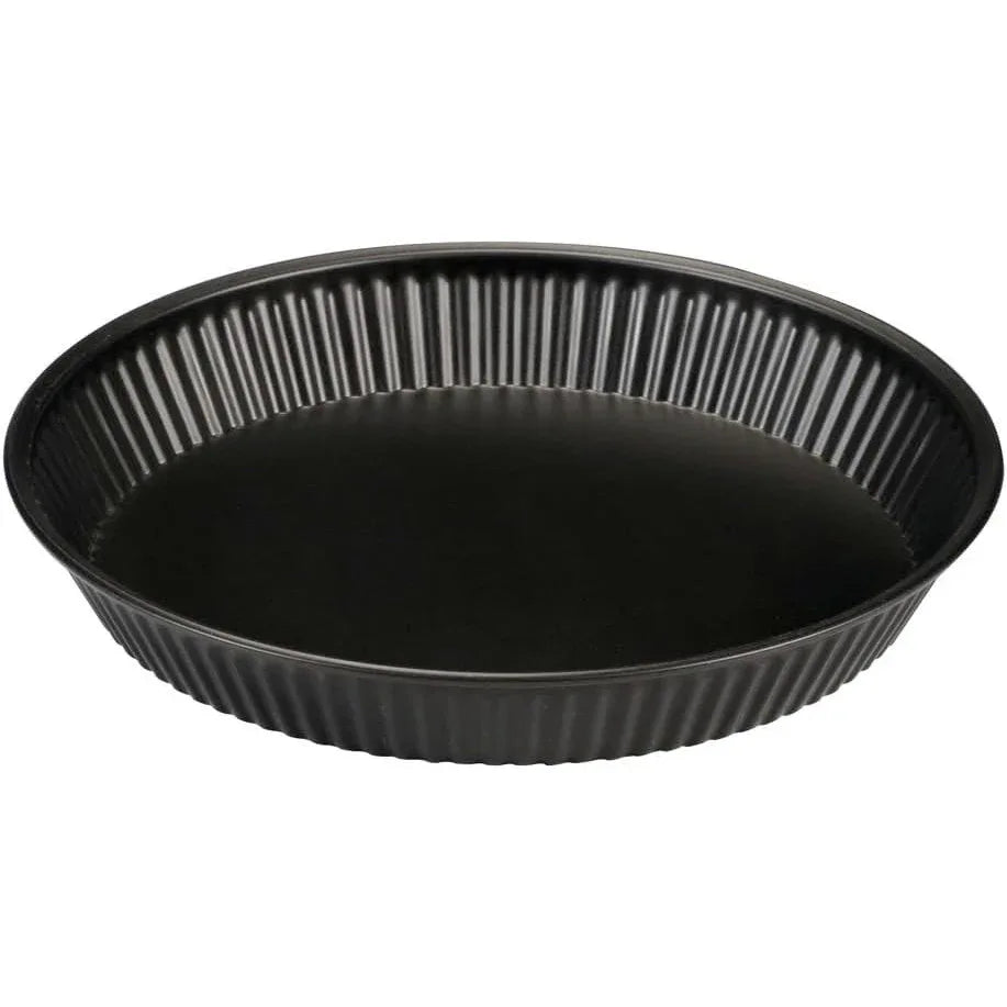 Formegolose 24cm Flan Tin with Double Non-Stick Steel Coating Black - Gomix Brands Outlet