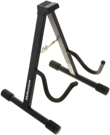 Millenium GS-2001E Folding Electric Guitar Stand - Black Finish