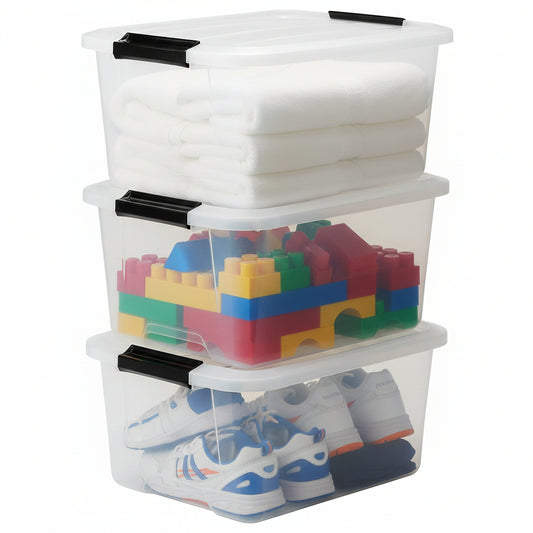 Iris Ohyama Top Box Transparent Storage 15L