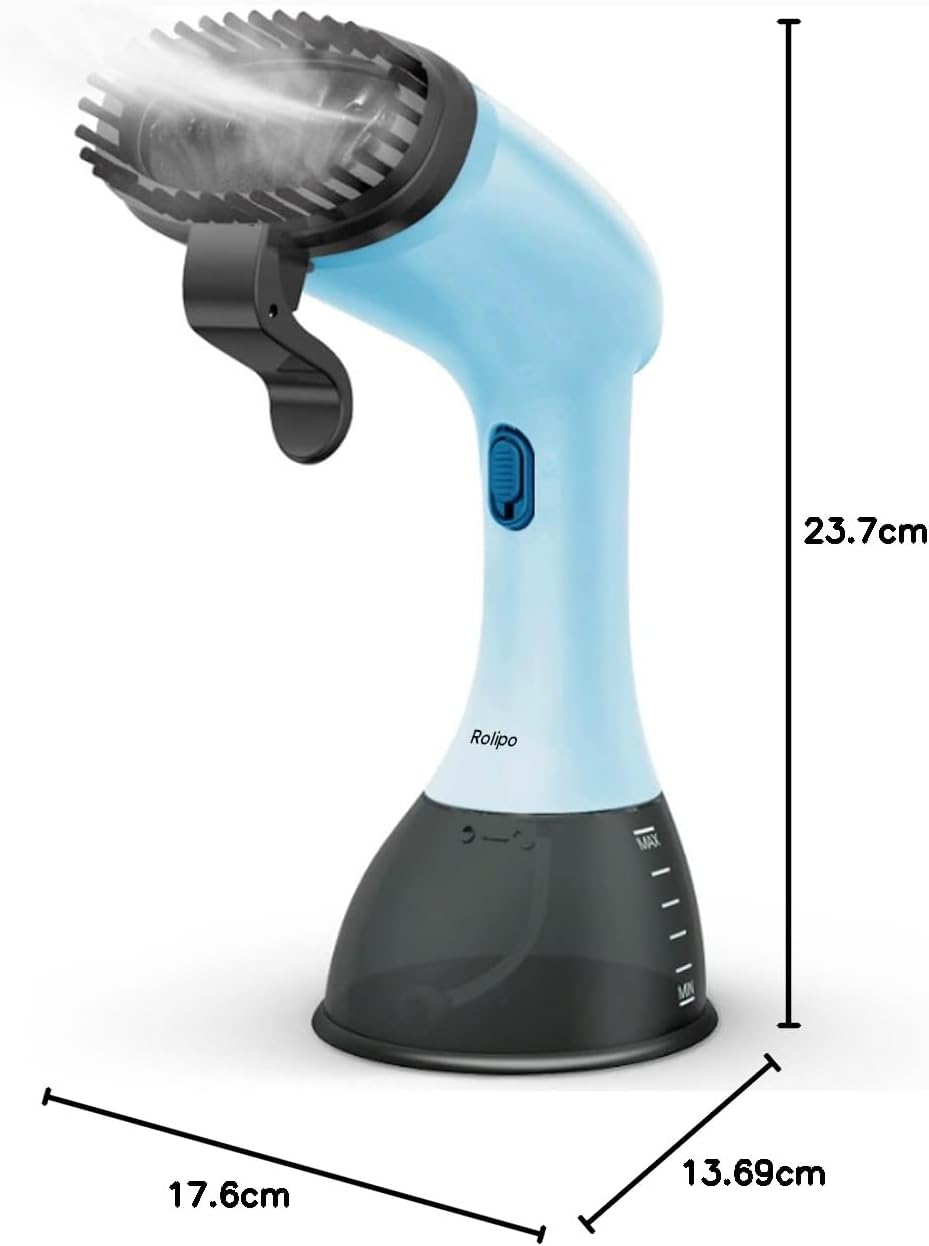 Rolipo Portable Garment Steamer with 400ml Water Tank, 2000W Power