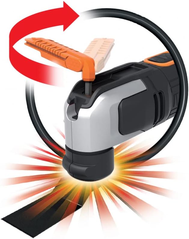 WORX WX686 250W Sonicrafter Oscillating Multi-Tool Kit for Cutting, Sanding, Scraping