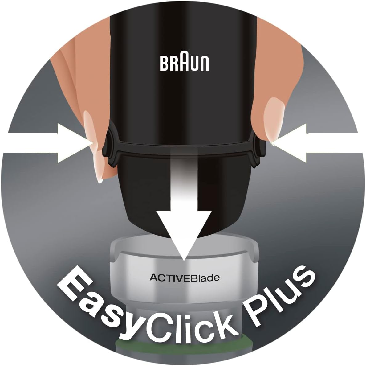 Braun Stainless Steel Whisk Attachment with EasyClick Plus for MultiQuick