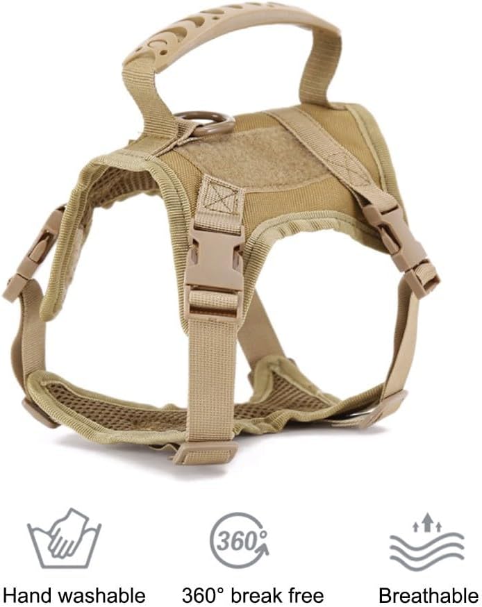 Escape Proof Tactical Cat Harness Vest Adjustable Pet Walking Harness
