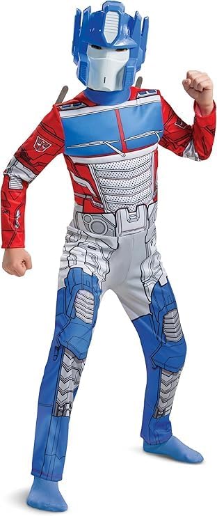 Official Disguise Optimus Prime Kids Costume – Vibrant Multi‑Color Design