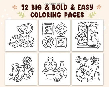 Cozy Cute Colouring Book for Adults & Teens – Bold Designs - Gomix Brands Outlet