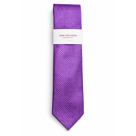 Van Heusen Purple Textured Business Casual Tie