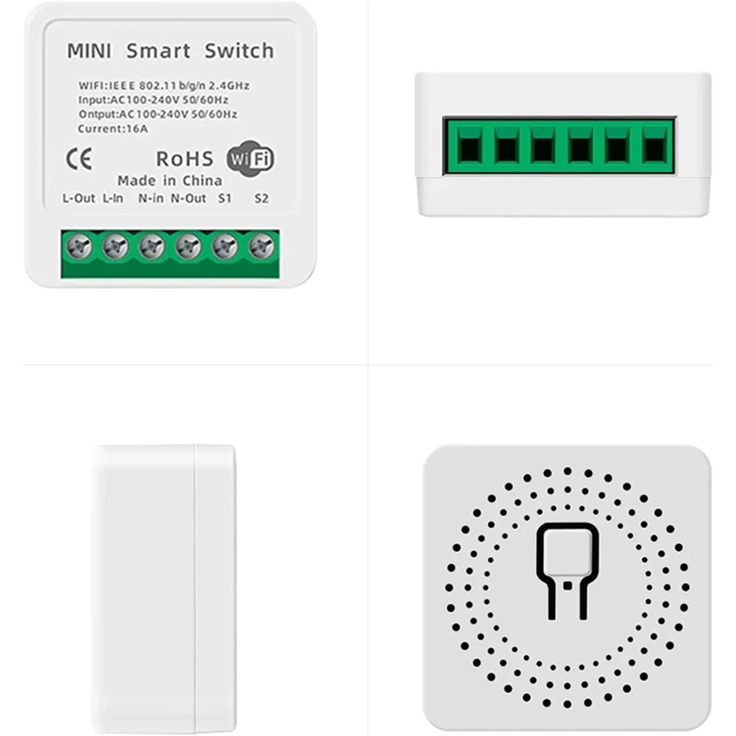Telituny Mini Wireless Timer Switch – WiFi 16A Smart Home Control - Gomix Brands Outlet