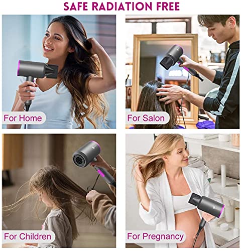 Slopehill 1800W Ionic Hair Dryer with Dual Concentrators
