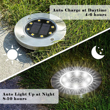 Solar Ground Lights IP65 Garden Pathway - 12Pack