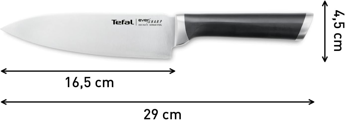 Tefal Ever Sharp 6.5" Chef Knife with Built‑in Sharpener
