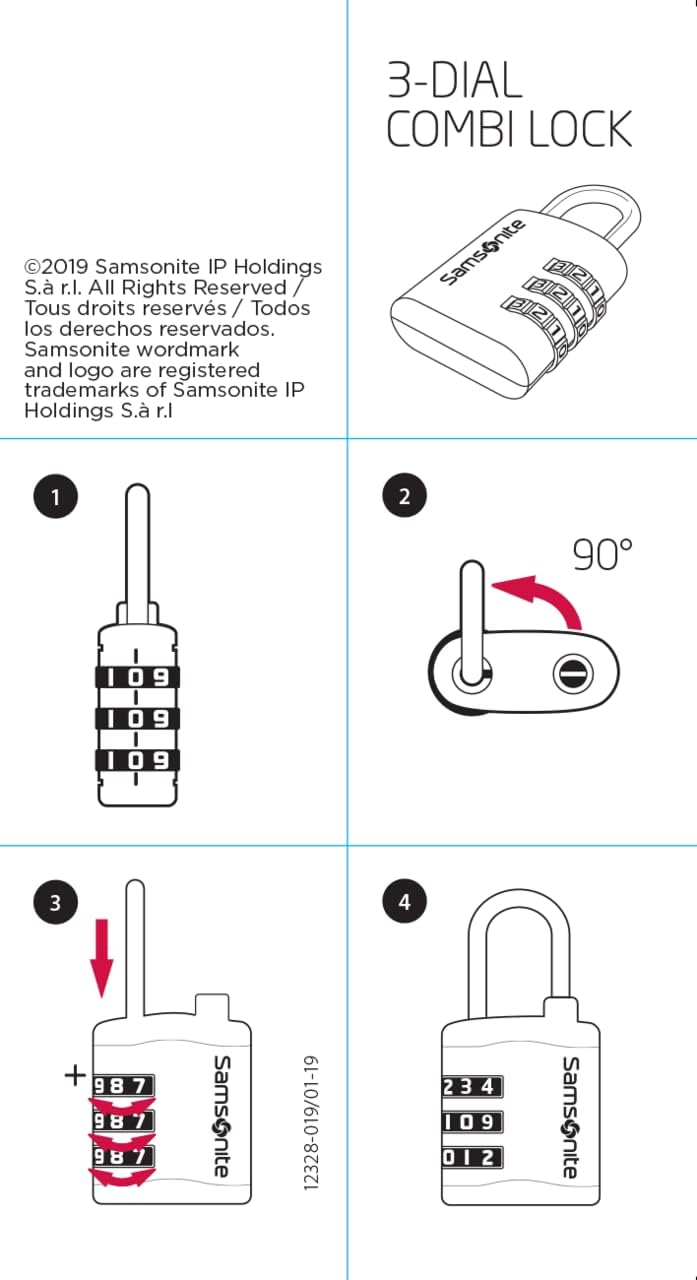 Samsonite Global TSA Luggage Lock: Secure Your Travels with This Compact Black