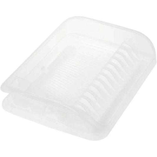 keeeper Small Transparent Plastic Dish Drainer with Removable Drip Tray - Gomix Brands Outlet