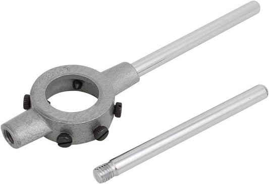 Aexit Adjustable M12-M16 Round Die Stock Holder with 12.2" Handle