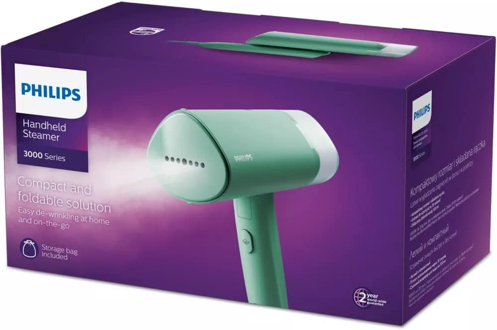 Philips 3000 Series Portable Garment Steamer Green 1000W
