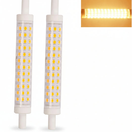 BAOMING R7S LED Bulb 118mm 10W Dimmable 900lm 2700K Warm White 75W Equivalent 2-Pack