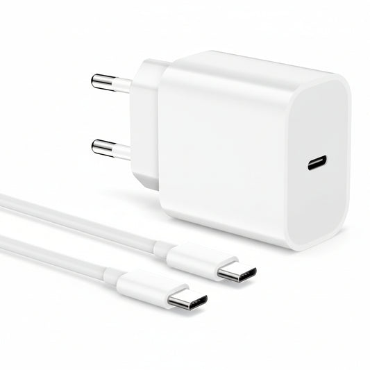 INTPIHP 25W European Travel USB C Wall Charger with 2m Cable RLC-381