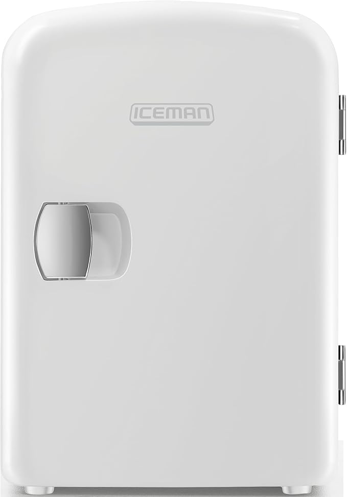 Chefman Iceman Mini Portable White Personal Fridge 4L