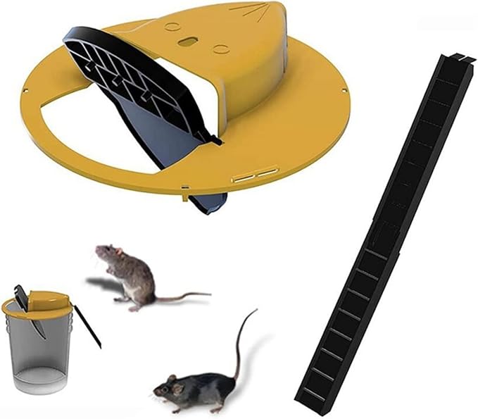 Foldable Mouse Trap with Automatic Reset Bucket Lid – 30 Catch