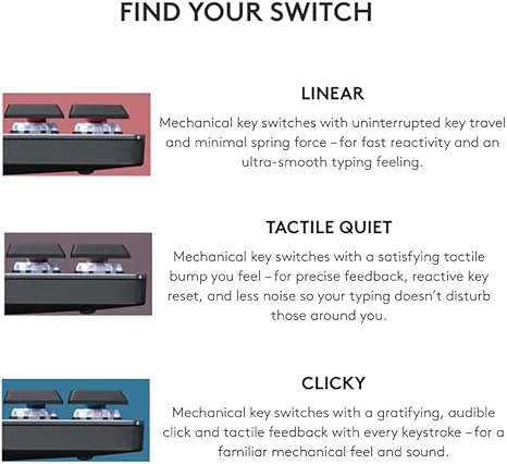 Logitech MX Mechanical Mini Wireless Keyboard with Tactile Backlight