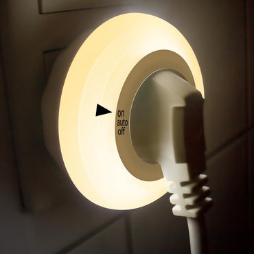 Emotionlite Night Light Socket with Twilight Sensor 4 Brightness Adjustable Warm White 2700 K