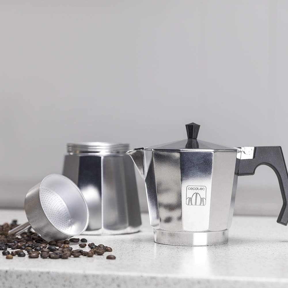 Cecotec Mokclassic 600 Shiny 6-Cup Aluminum Espresso Maker