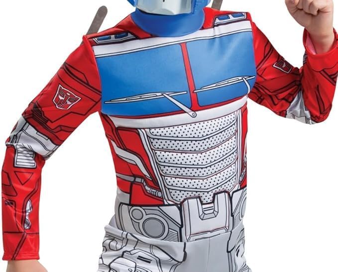 Official Disguise Optimus Prime Kids Costume – Vibrant Multi‑Color Design