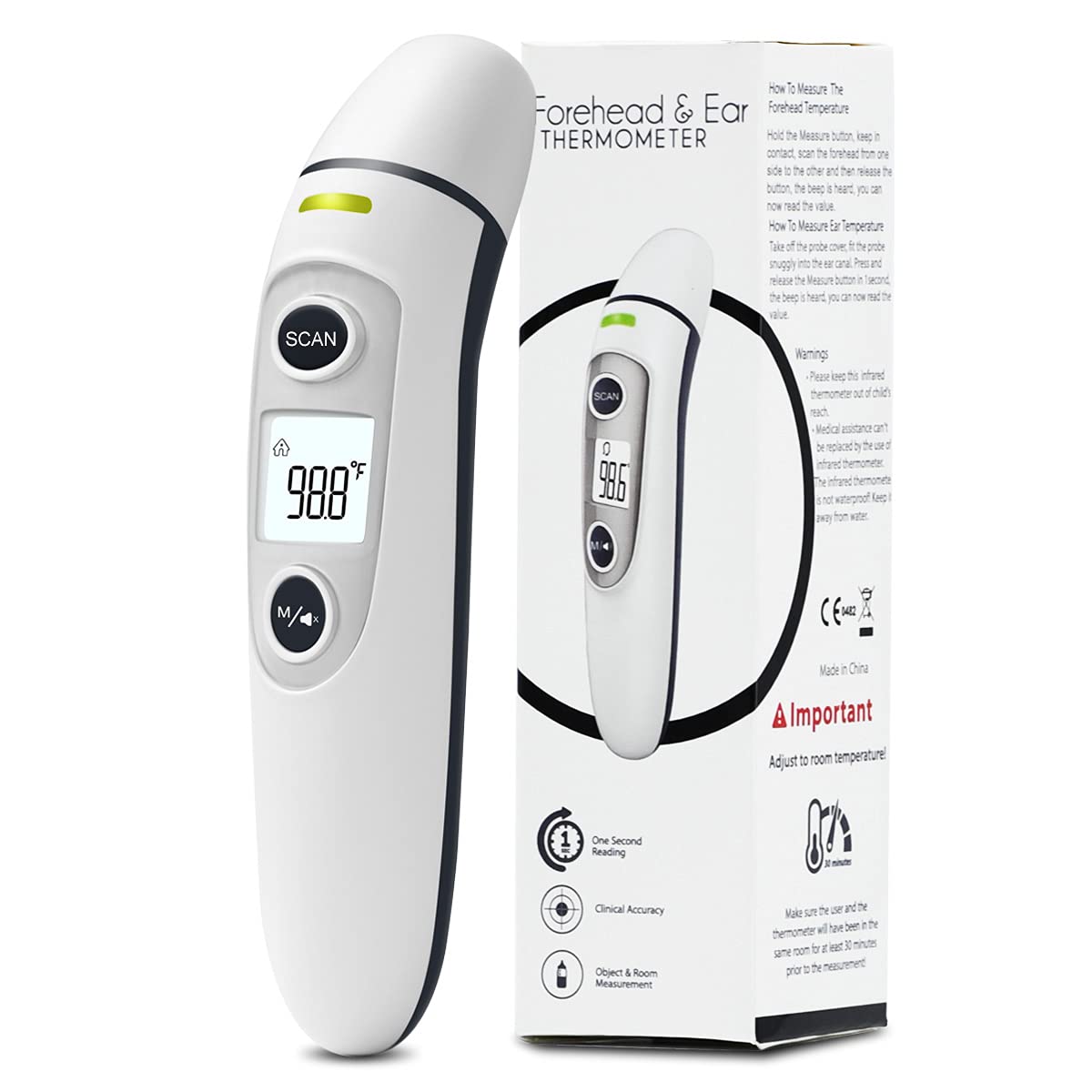 Sanitas SFT 77 6-in-1 Multi-Function Digital Ear & Forehead Fever Thermometer