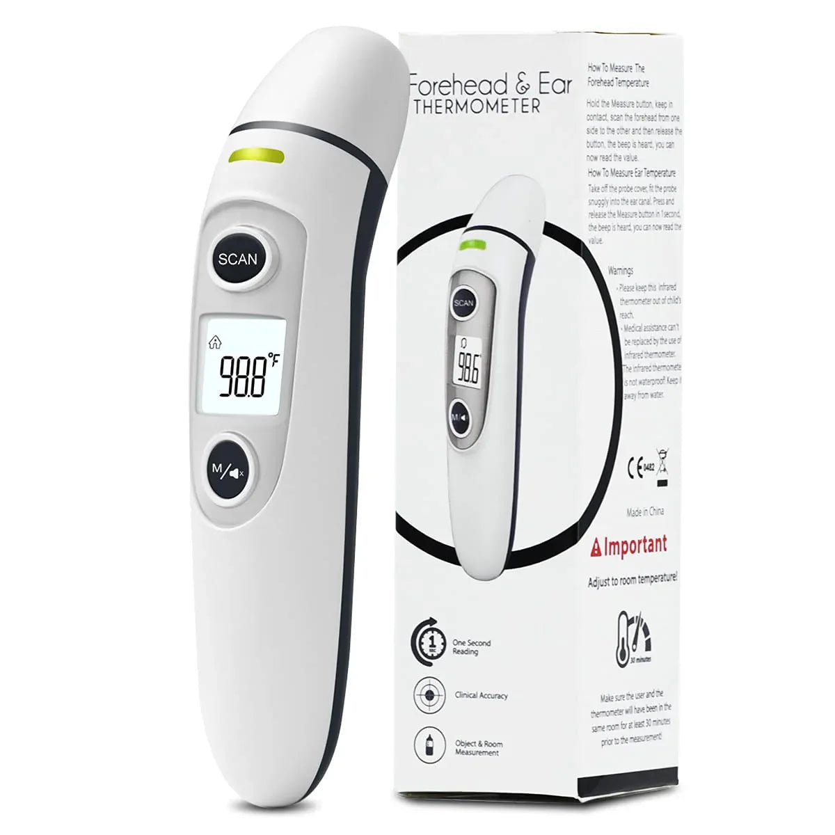 Sanitas SFT 77 6-in-1 Multi-Function Digital Ear & Forehead Fever Thermometer - Gomix Brands Outlet