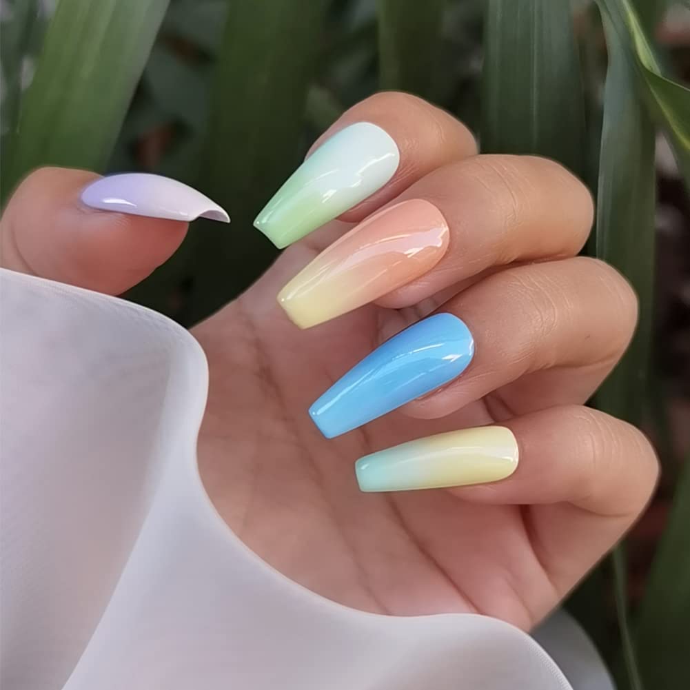 12-Color Summer Pastel Gel Nail Polish Kit 8ml Each