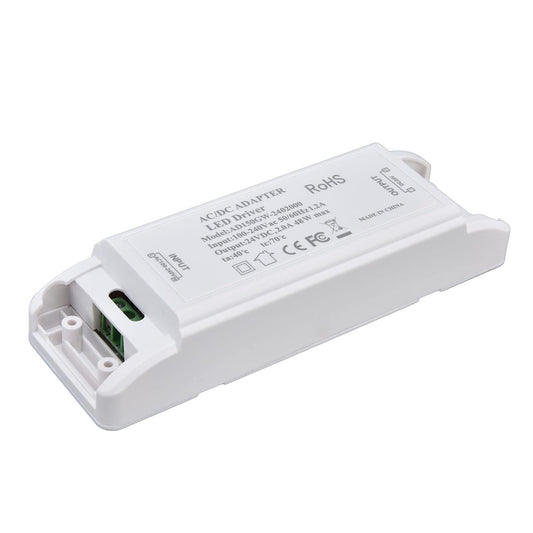 plplaaoo 48W LED Driver 24V DC 2A Transformer Power Supply Adapter