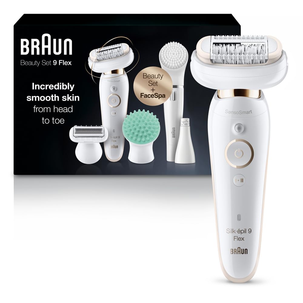 Braun Silk‑épil 9 Flex 9‑300 Beauty Set – Flexible Wet/Dry Epilator - Gomix Brands Outlet