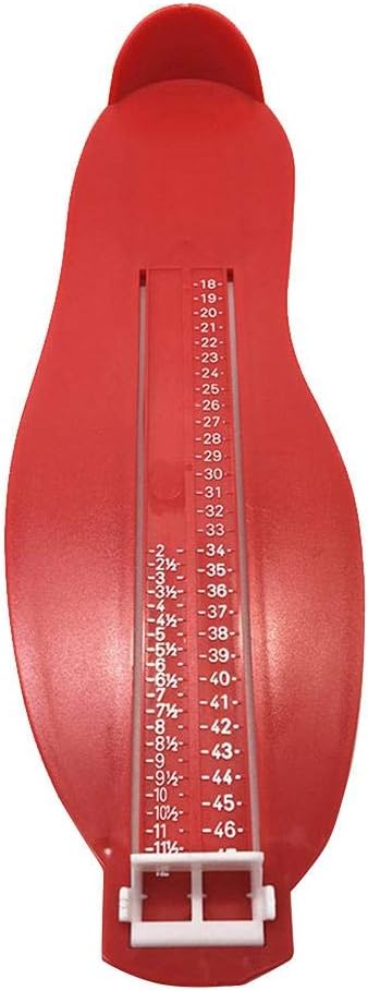 HONTIN Red Foot Measuring Ruler for Kids and Adults
