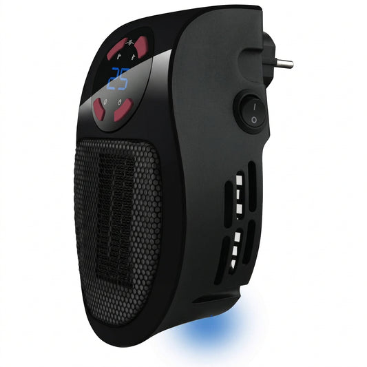 Taurus Tropicano Plug Heater Mini Ceramic Wall Heater 500W Black