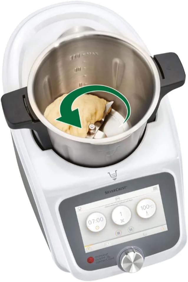 Silvercrest Monsieur Cuisine Connect Trend SKMC 1200 F6 Food Processor with 7-Inch Screen