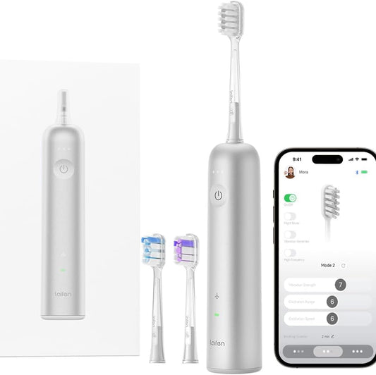 Laifen Wave Ultrasonic Oscillating‑Vibration Electric Toothbrush with 3 Heads