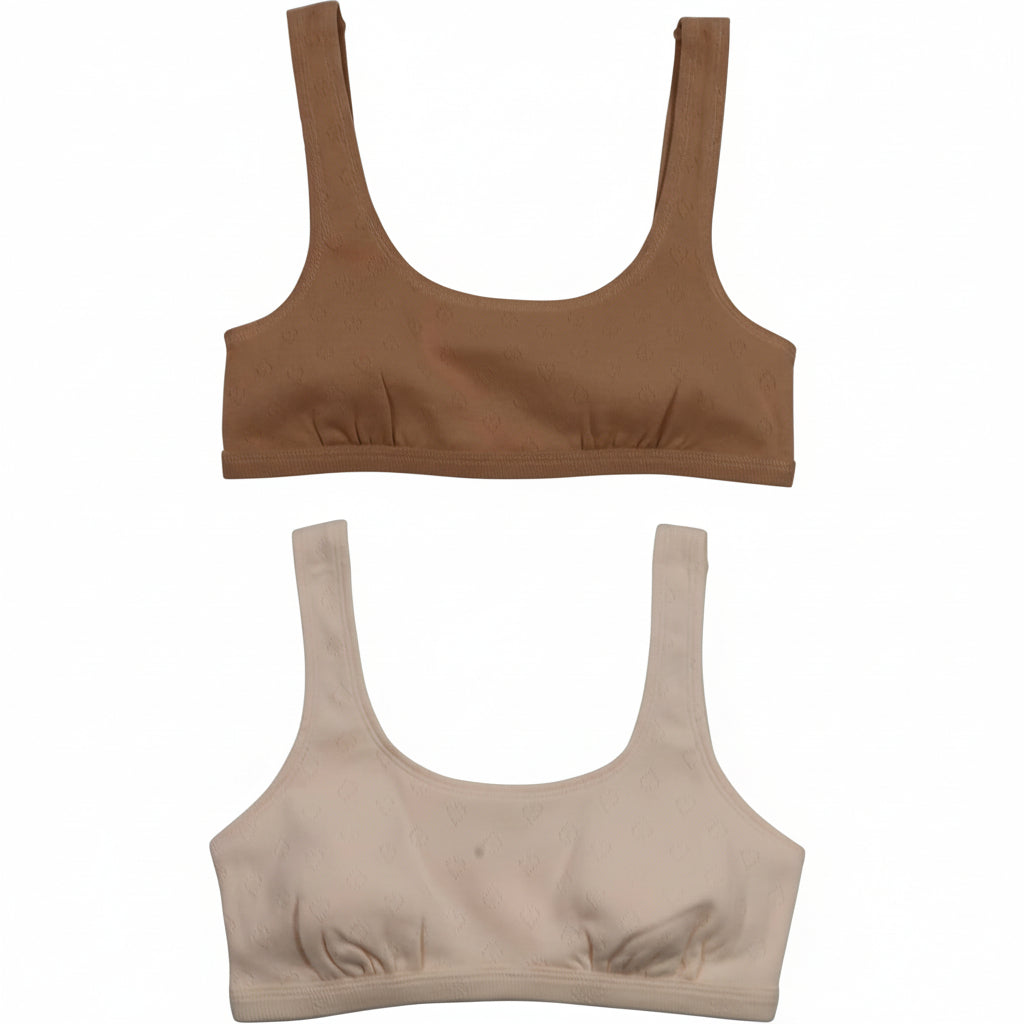 Hanes Girls Bralette Training Bra with ComfortFlex Fit, Golden Pearl