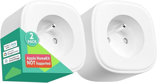 Meross WiFi Smart Plug Type E Dual French Outlets - Gomix Brands Outlet