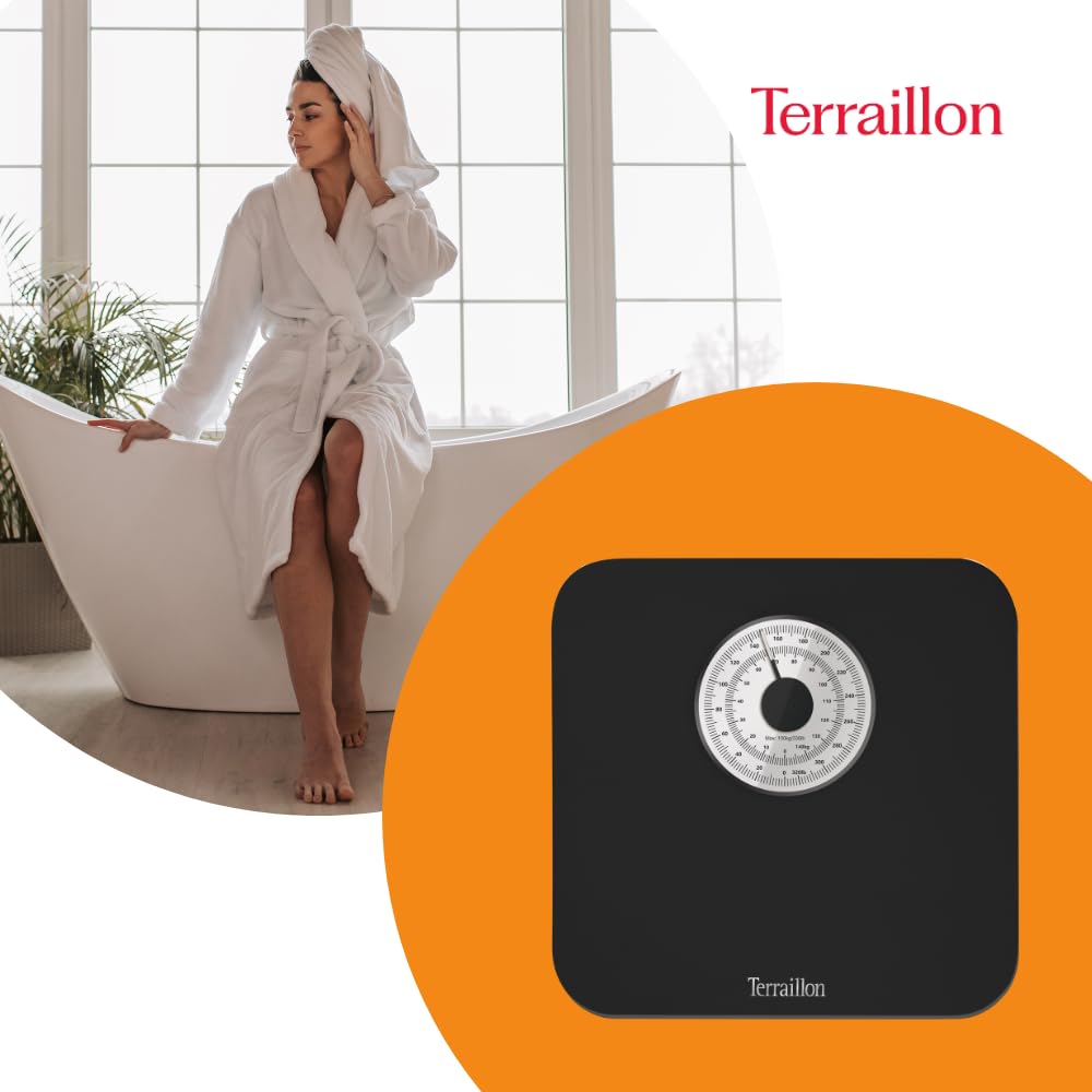 Terraillon Nautical Black Mechanical Scale 150kg Large Dial