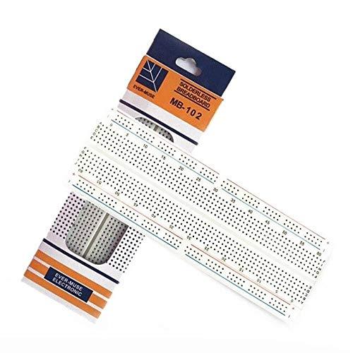 Robotbanao MB102 830-Point Solderless Breadboard for Easy Circuit Prototyping - Gomix Brands Outlet